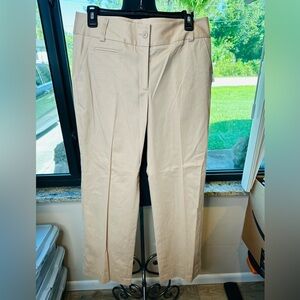 Rafaella Studio Cotton Blend Beige Dress Up Career Pants Size 8